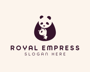 Wildlife Panda Baby logo design