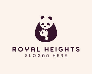 Wildlife Panda Baby logo design