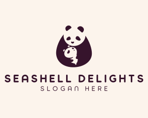 Wildlife Panda Baby logo design