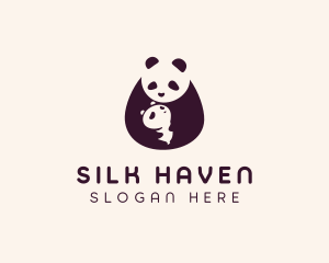 Wildlife Panda Baby logo design