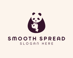 Wildlife Panda Baby logo design