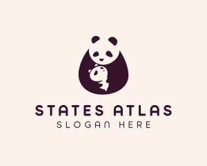Wildlife Panda Baby logo design