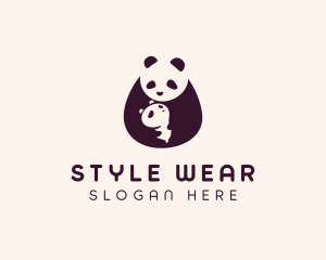 Wildlife Panda Baby logo design