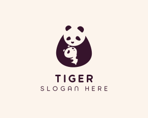 Red Panda - Wildlife Panda Baby logo design