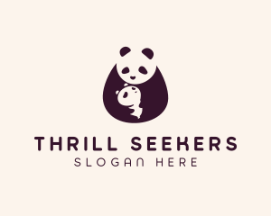 Wildlife Panda Baby logo design