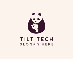 Wildlife Panda Baby logo design