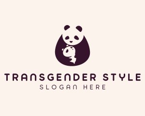 Wildlife Panda Baby logo design