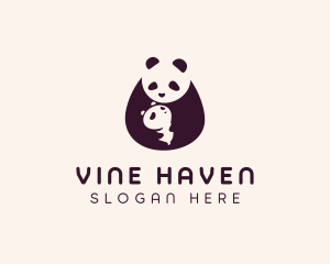 Wildlife Panda Baby logo design