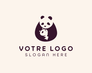 Bear - Wildlife Panda Baby logo design