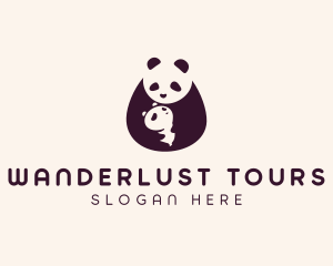 Wildlife Panda Baby logo design