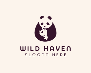 Wildlife Panda Baby logo design