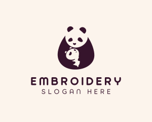 Wildlife Panda Baby logo design