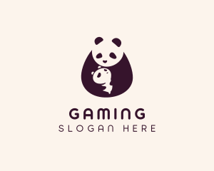 Animal Conservation - Wildlife Panda Baby logo design