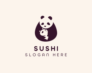 Wildlife Panda Baby logo design