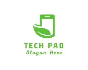 Ipad - Eco Leaf Phone logo design