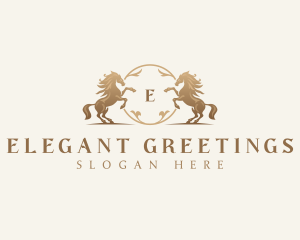  Luxury Horse Financial logo design