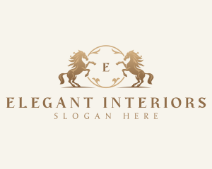  Luxury Horse Financial logo design