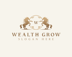  Luxury Horse Financial logo design