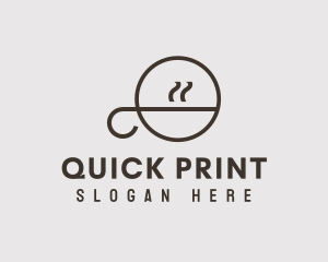 Outline Coffee Letter Q logo design