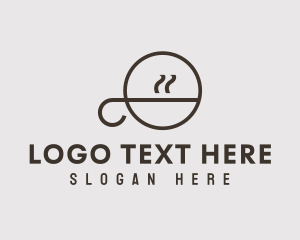 Steam - Outline Coffee Letter Q logo design