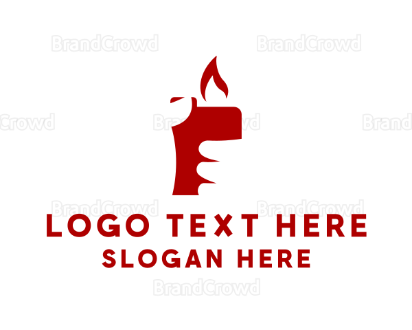 Red Lighter Hand Logo