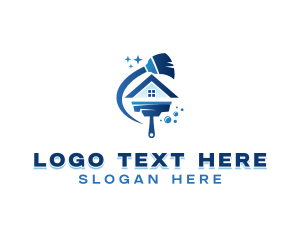 Cleaner - Janitorial Housekeeping Cleaner logo design