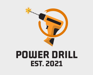 Drill - Hardware Drill Tool logo design