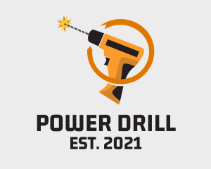 Hardware Drill Tool  logo design