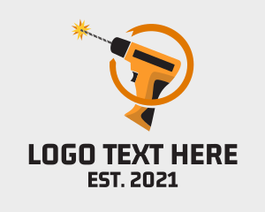 Tool - Hardware Drill Tool logo design