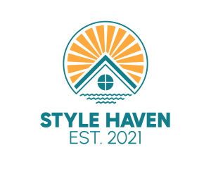Hostel - Lakeside Residential Property logo design