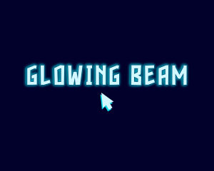 Glowing Neon Cursor  logo design