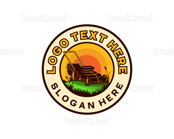 Lawn Mower Grass Trimmer Logo