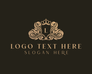 Upscale - Regal Crown Upscale logo design