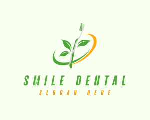 Dental - Dental Toothbrush Leaf logo design
