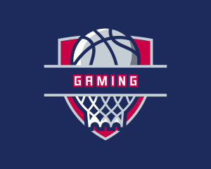 Player - Basketball Hoop Varsity logo design