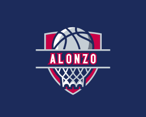 Basketball Hoop Varsity logo design