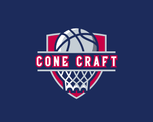 Basketball Hoop Varsity logo design