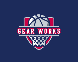 Basketball Hoop Varsity logo design