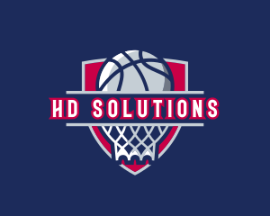 Basketball Hoop Varsity logo design