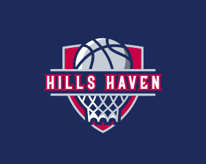 Basketball Hoop Varsity logo design