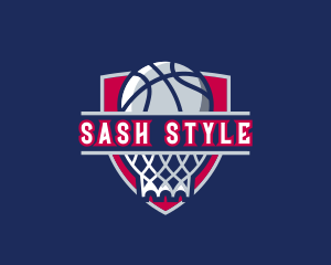 Basketball Hoop Varsity logo design