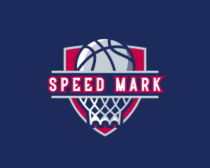 Basketball Hoop Varsity logo design