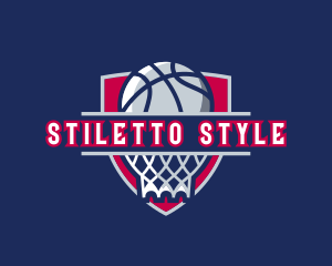 Basketball Hoop Varsity logo design