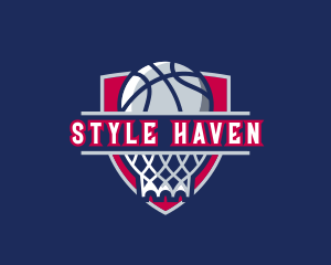 Basketball Hoop Varsity logo design