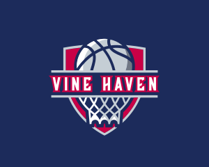 Basketball Hoop Varsity logo design