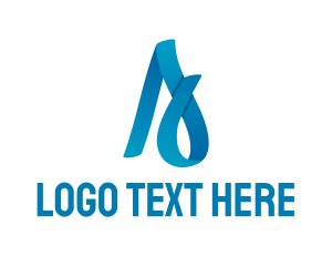 Aqua - Aqua Ocean Letter A logo design