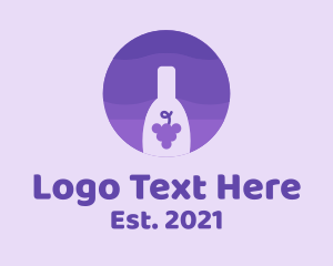 Beverage - Purple Circle Wine logo design