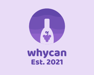 Violet - Purple Circle Wine logo design