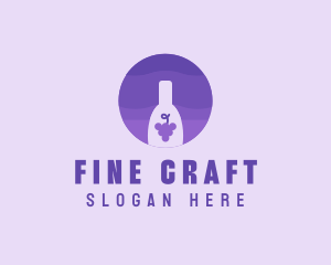 Grape Wine Beverage logo design