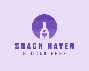 Grape Wine Beverage logo design